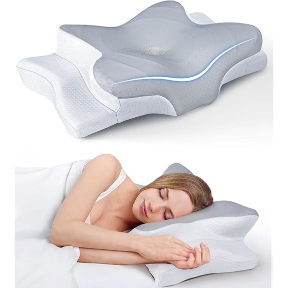 Cooling Neck Support Pillow for Sleep and Pain Relief