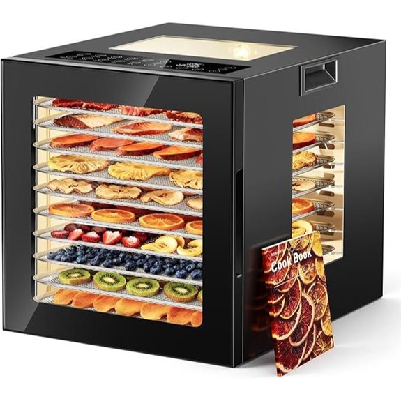 Manastin Food Dehydrator with 10 Trays and Controls