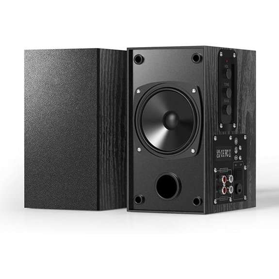 30W Dual Bookshelf Speakers with RCA Input