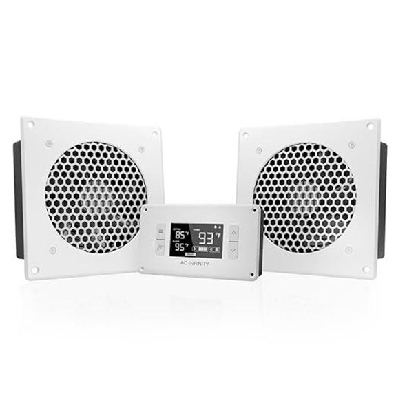 AC Infinity AIRPLATE T8 White Dual-Fan System