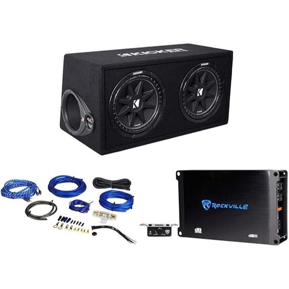 Kicker 12 Dual Subwoofer Bundle with Amplifier