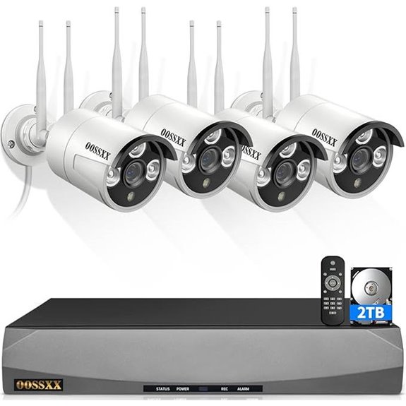 Dual Wi-Fi Antennas for 2K Outdoor Security Camera Kit