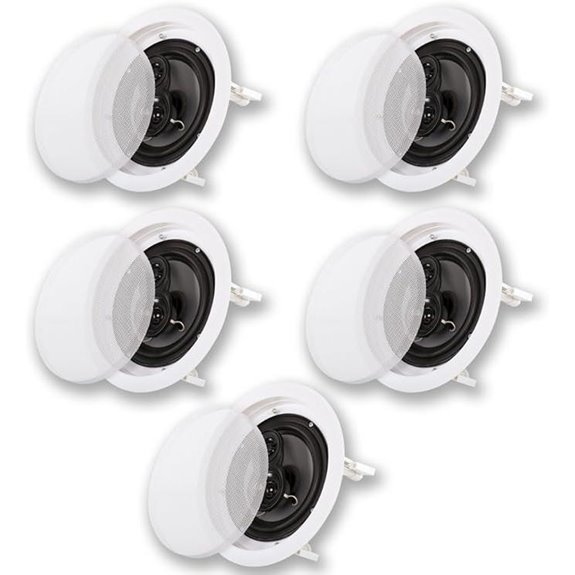 Acoustic Audio 8 3-Way In-Ceiling Home Speakers