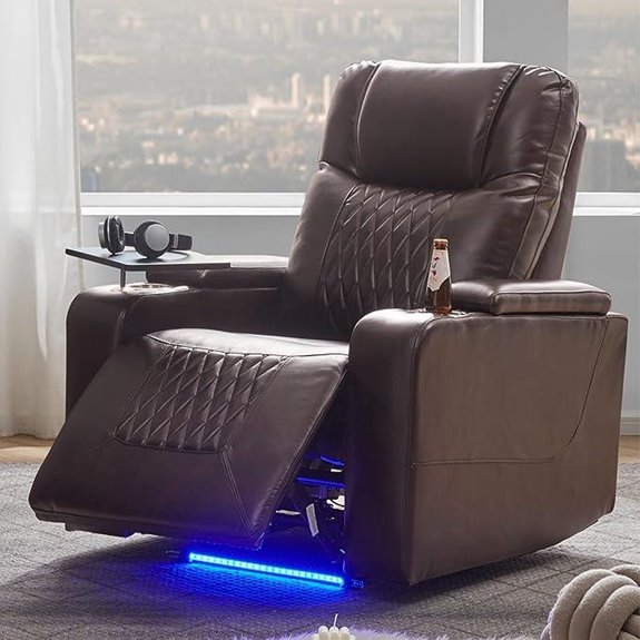 Merax Electric Recliner Chair with USB & Tray