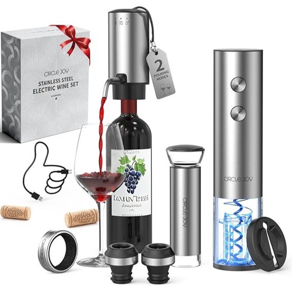 Circle Joy Electric Wine Opener Set (8-in-1)