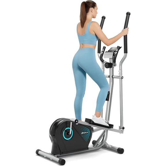 THERUN Elliptical Machine with Resistance & Pulse Monitor