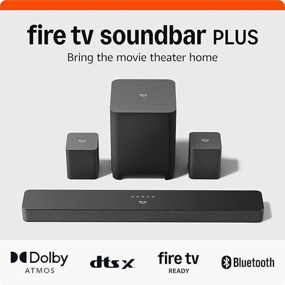 Amazon Fire TV Soundbar Plus with Subwoofer
