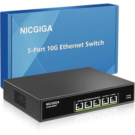 5-Port 10G Ethernet Switch Unmanaged
