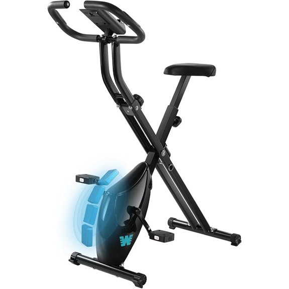 Stationary Exercise Bike 5-in-1 Foldable Indoor Cycling