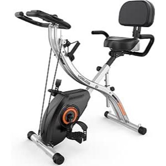 YOSUDA Foldable Stationary Exercise Bike for Home