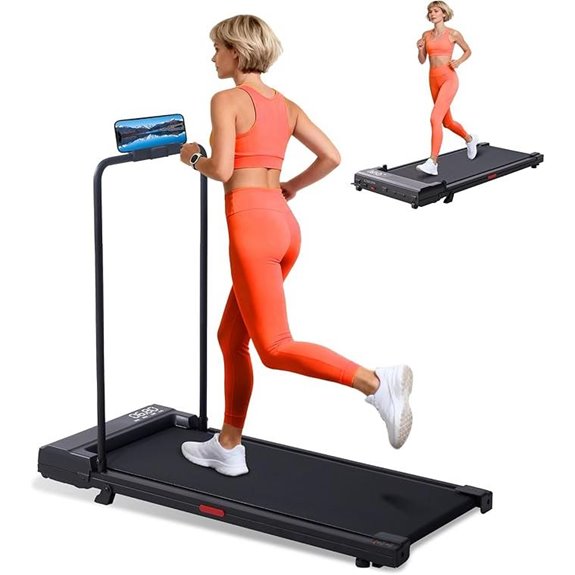 Compact Incline Walking Pad Treadmill with Handles
