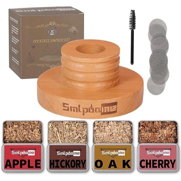 Cocktail Smoker Kit with 4 Flavors for Drinks