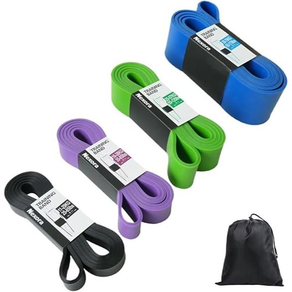 Heavy Duty Resistance Bands Set (4 Levels 25-175LBS)
