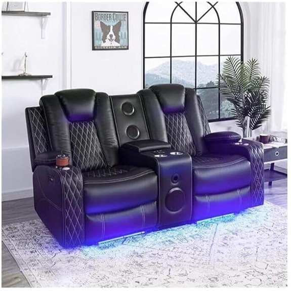 Home Theatre Gaming Recliner with Speakers and USB