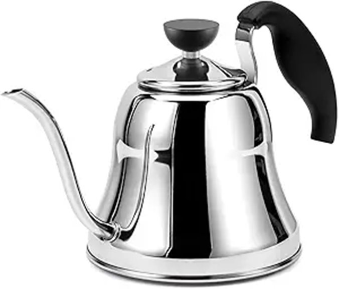 Stovetop Gooseneck Tea Kettle with Flow Control