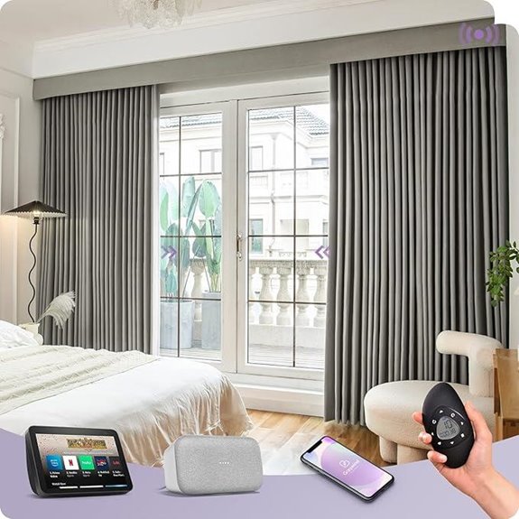 Graywind Smart Curtains with Alexa Remote 220 Width