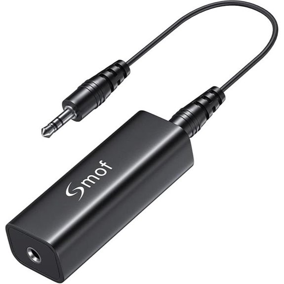 Smof Ground Loop Noise Isolator with 3.5mm Cable