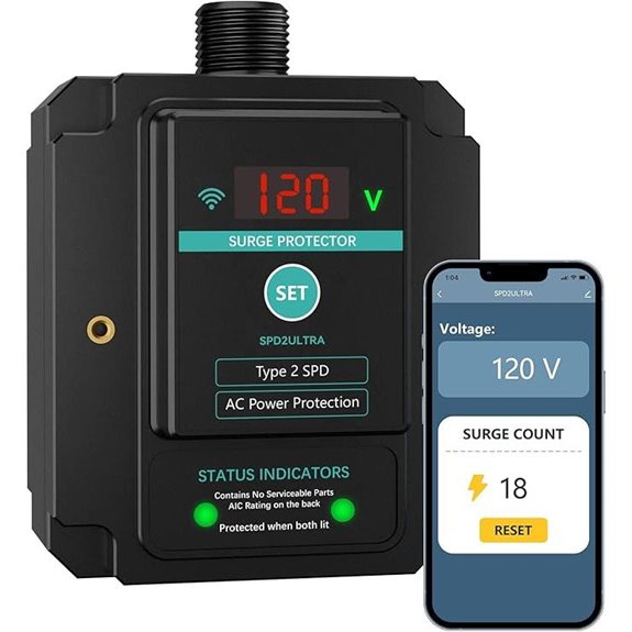 WiFi Surge Protector 108,000A 2820J Smartphone Check