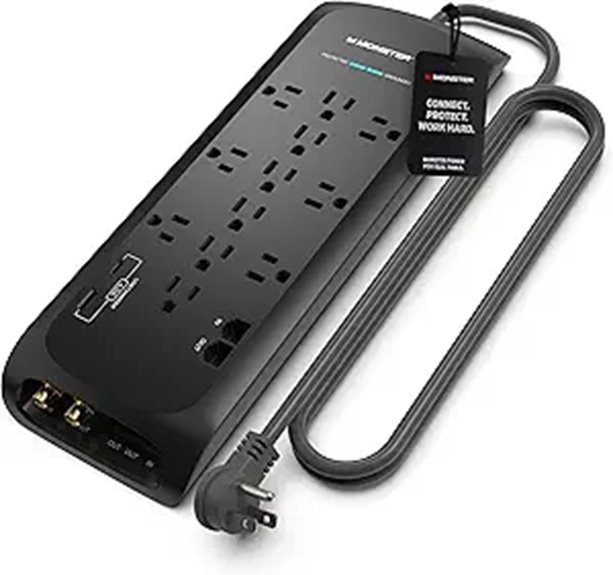 Monster Power Surge Protector with 4050J 12 Outlets