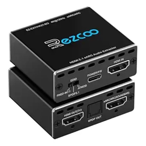 4K HDMI 2.1 eARC Audio Extractor with Optical Out
