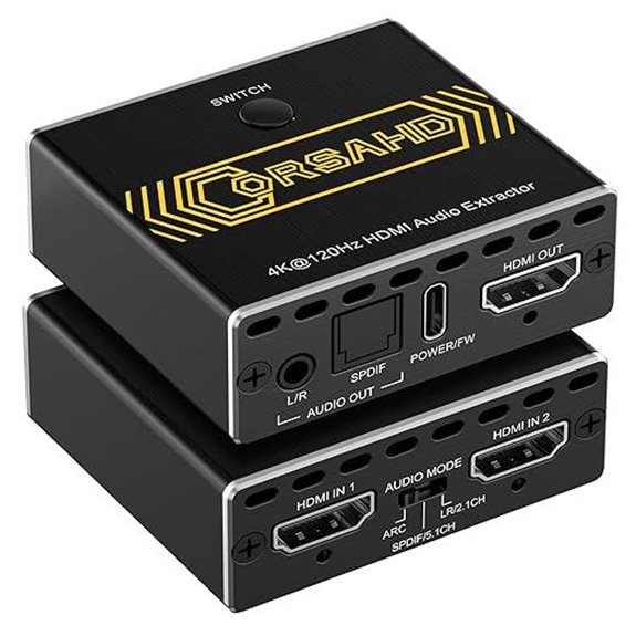 HDMI 2.1 Audio Extractor & Switch (8K/4K HDR ARC)