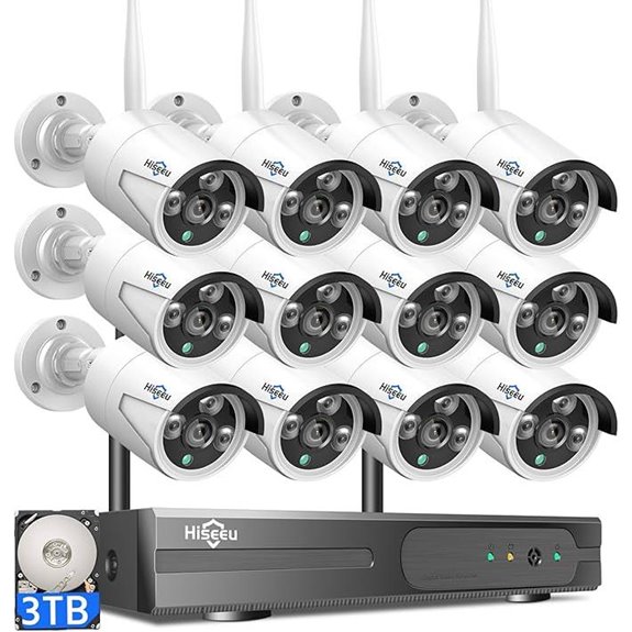 Hiseeu 16CH 4K WiFi Security Camera System