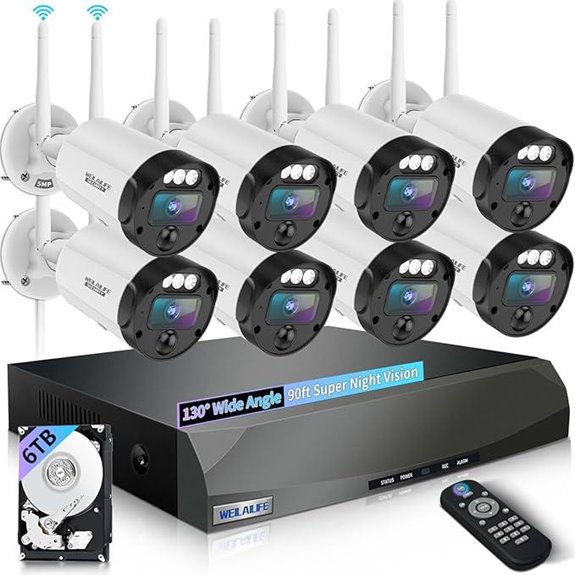 5MP Wireless Security Camera System with Night Vision