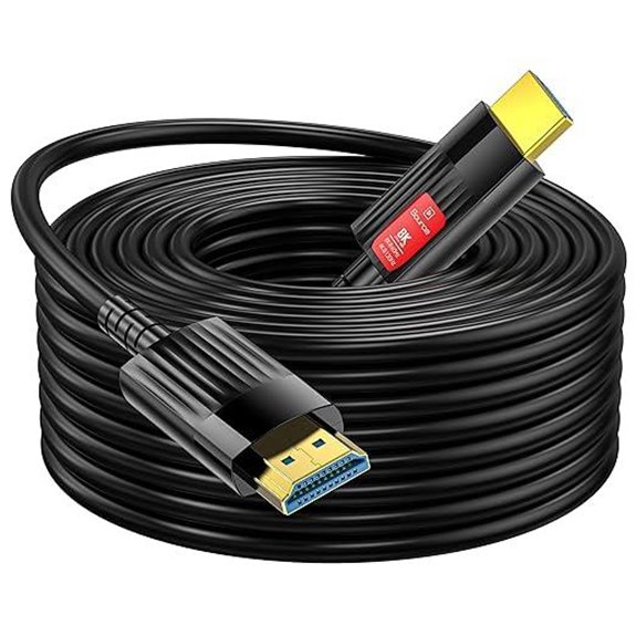Fiber Optic HDMI Cable 150FT 8K 4K HDR for TV and Gaming