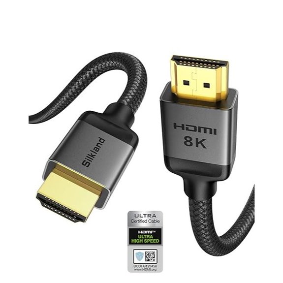 Silkland 10K/8K HDMI 2.1 Cable 25ft Ultra High Speed