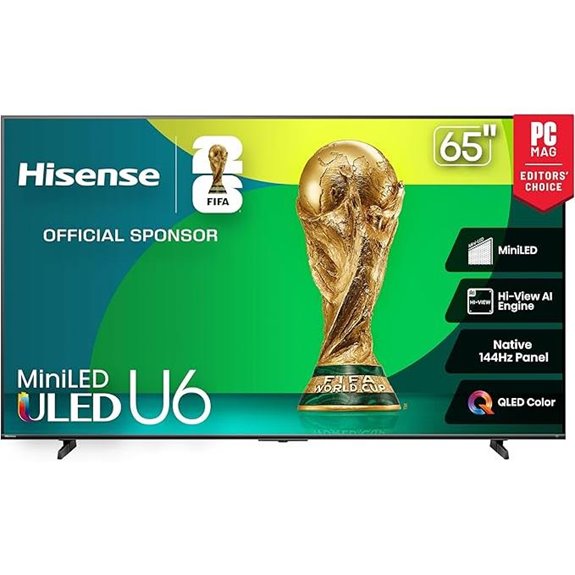 Hisense 65 U6 Series Mini-LED 4K Smart TV