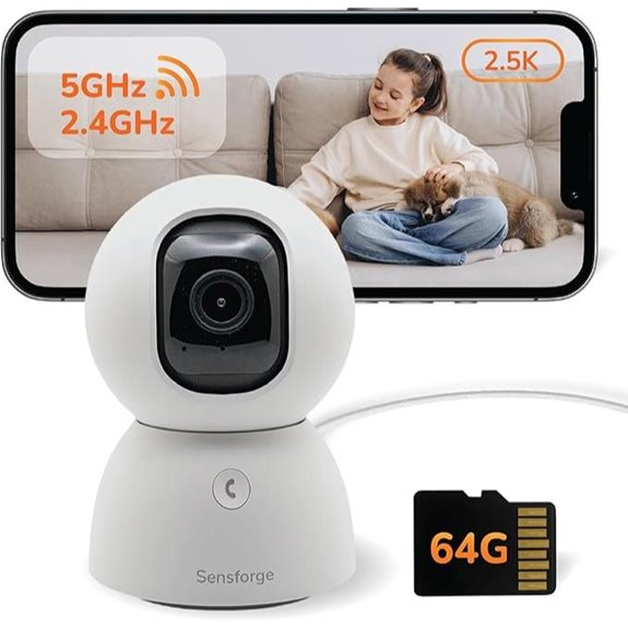 Sensforge 2.5K Indoor Dome Camera with AI Detection