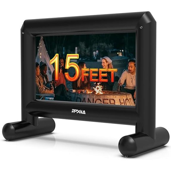 Inflatable 15ft Outdoor Projector Screen with Air Blower