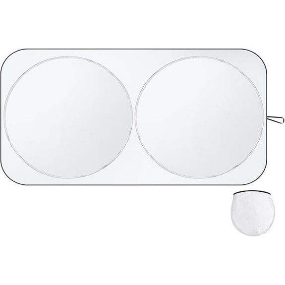 Thickened Foldable Car Sun Shade with Storage Bag