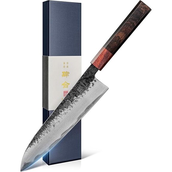 Japanese 8.27-Inch Gyuto Chef Knife with Sandalwood Handle