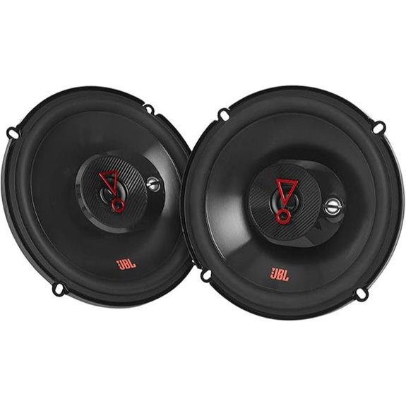 JBL Stage 3637F - 6.5 Three-way Car Audio Speaker No Grill Black
