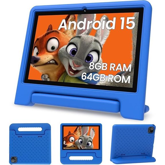 Android 15 Kids Tablet with Parental Controls