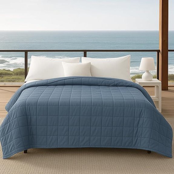 HomeSmart 40lb Cooling Weighted Blanket for King Beds