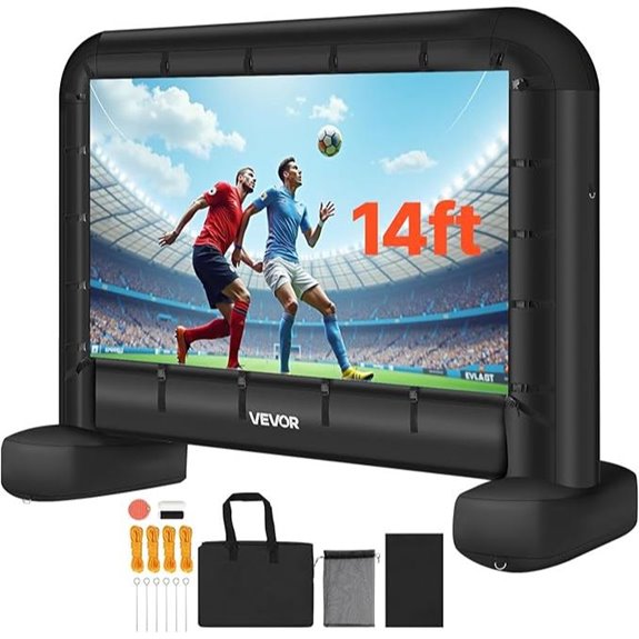 VEVOR 14ft Inflatable Movie Screen with Storage