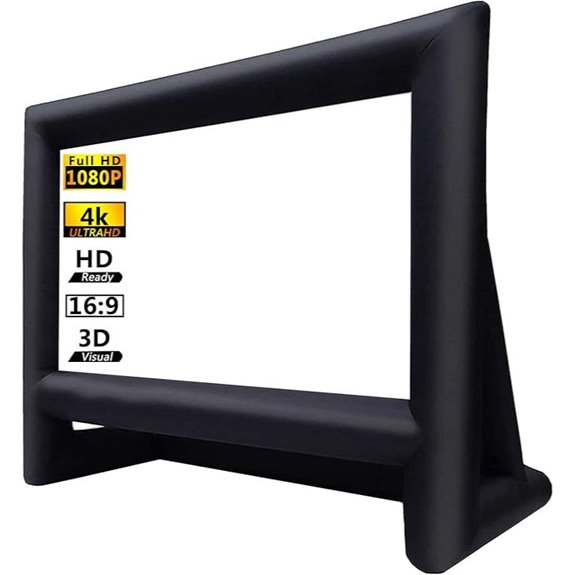 16FT Inflatable Outdoor Movie Screen with Blower