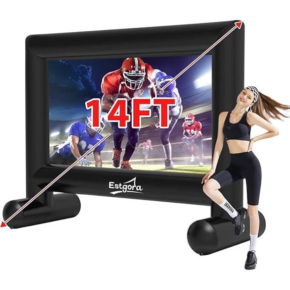 Estgora 14FT Inflatable Outdoor Movie Screen with Blower
