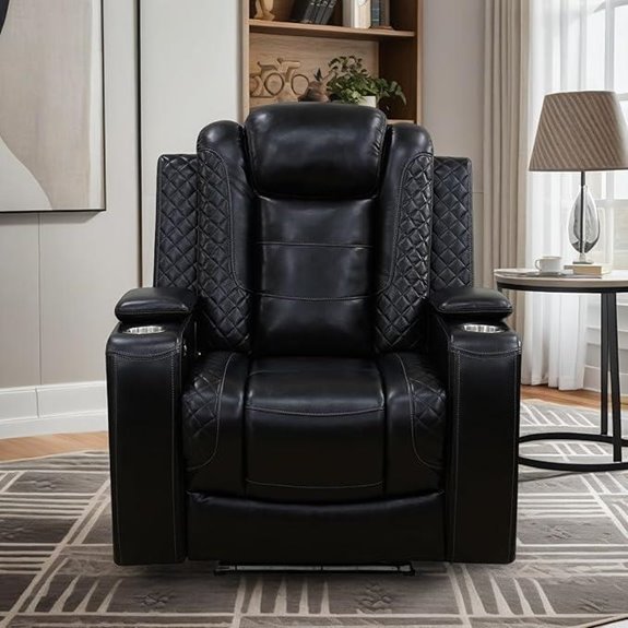 Leather Power Recliner Chair for Living Room