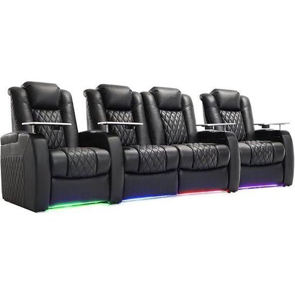 Weilianda Leather Zero Gravity Recliner Set (4)