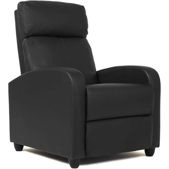 FDW Recliner Sofa with Lumbar Support and Leather