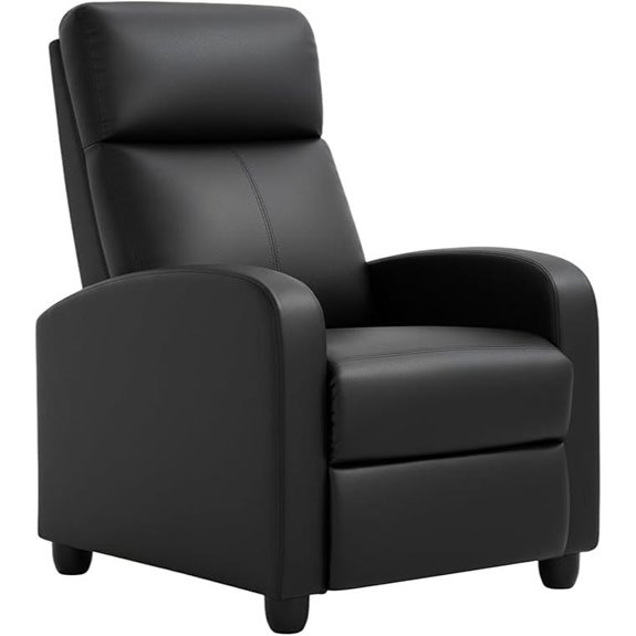 PayLessHere Leather Recliner with Lumbar Support