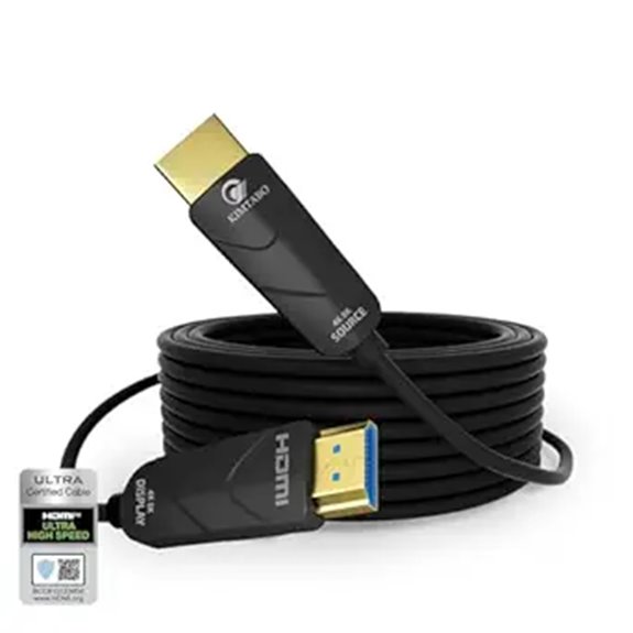 Fiber Optic HDMI Cable 50ft 8K/10K/4K Certified