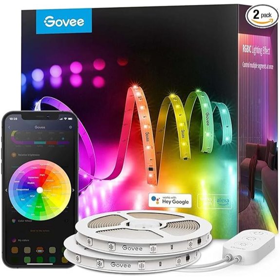 Govee 100ft RGBIC LED Strip Lights with App Control