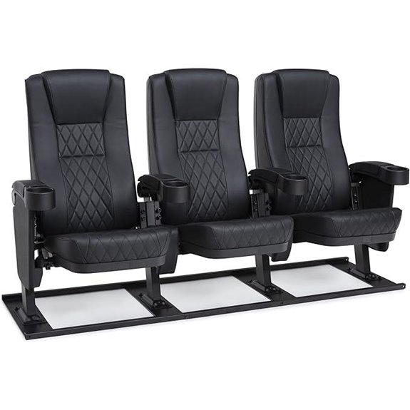 Seatcraft Madrigal Theater Seating 3-Row Black