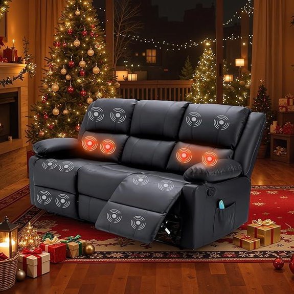 YODOLLA Recliner Couch with Massage & Heat