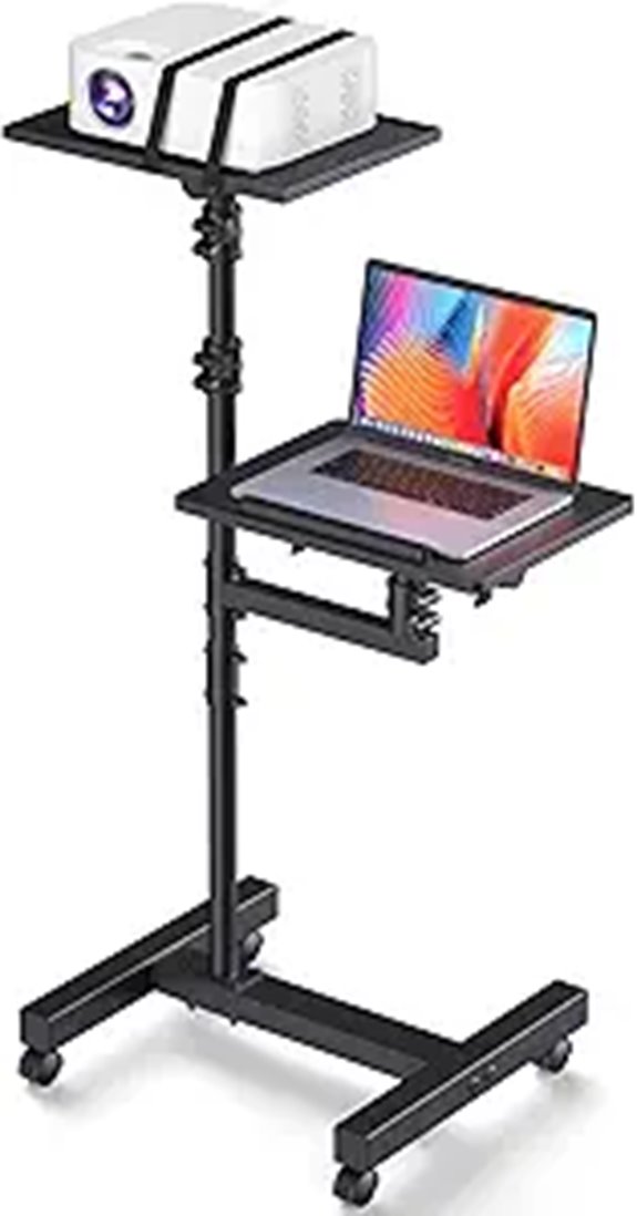 mobile projector and laptop stand