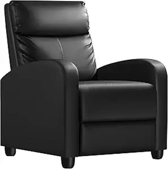 Homall Modern Recliner Chair Padded Leather Seat